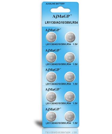 Buy 10 Pack AG10 389A LR1130 LR54 L1131 SR1130 1.5V Button Cell Coin Battery - Long-lasting Power for All Devices - Fast International Shipping - Buy Online on GoSupps.com