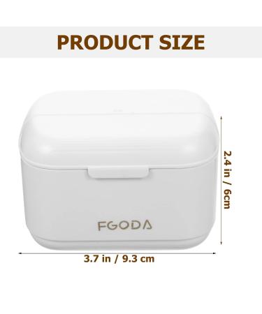 Denture Bath Case - Leakproof Portable Retainer & False Teeth Storage Box - Ideal for Office, Travel & Home - White - Buy Online on GoSupps.com