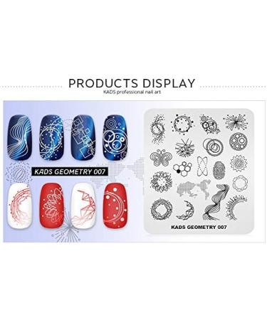 Alexnailart Butterfly Geometry Nail Art Stamping Plate (GE007) - Manicure Print Tool - Buy Online on GoSupps.com