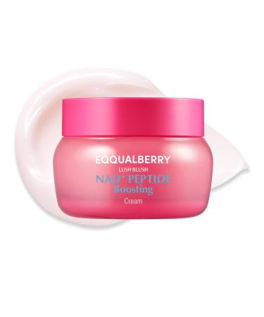 EQQUALBERRY NAD+ Peptide Boosting Cream Collagen-Enhancing Moisturizer for Skin Elasticity Healthy Aging&Wrinkle Care Korean Skincare Anti-Aging Face Cream with Peptides (1.69 fl.oz / 50ml)