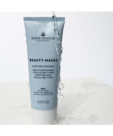  SANS SOUCIS BADEN-BADEN Sans Soucis Beauty Masks Moisture & Evenness Hydrating Mask 75ml - Vegan - Facial Care Mask with Hyaluronic Acid Niacinamide and Thermal Water - Face Mask for All Skin Types - Buy Online on GoSupps.com