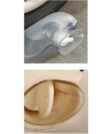 MAIES Classic Hot Water Bottle - Portable Heat Relief with Soft Fleece Cover | Long-Lasting Comfort for Pain Relief - Buy Online on GoSupps.com