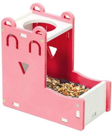 xihan123 Hamster Bowl Plastic Rabbit Food Bowls Durable Resuable Rabbit Hay Feeder For Allow To Keep The Cage Area Clean Help Reduce Hay Waste set-pink - Buy Online on GoSupps.com