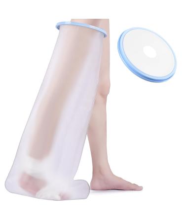 Apasiri Cast Cover Full Leg for Shower Reusable Waterproof Cast Protector for Adult Leg Knee Ankle Foot 100% Watertight Seal Cast Bag Keep Your Cast Dry In The Shower