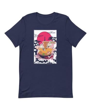 Novelty Udon Noodle Nigiri Nachos Japanese Foods Enthusiast Hilarious Hot Broth Navy Large L Navy