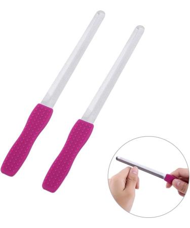Stainless Steel Nail File Nail File Sanding Strips Silicone Handle Double Sides Buffing Stick Nail Art Tools for Filing Nails Essential Tool for Beautiful Girls Comfortable and H - Buy Online on GoSupps.com