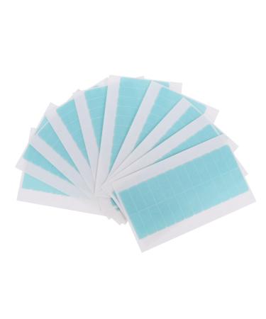 DOITOOL 10 Sheets Seamless Hair Extension Film Double Sided Replacement Tape Double Sided Adhesive Tape Curly Closure Wig Human Hair Adhesive Hair Extension Tapes Headband No Trace Glue