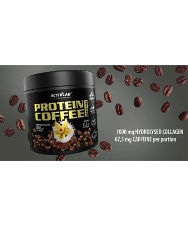 Buy ActivLab Protein Coffee Drink 150g - Instant Vanilla Coffee with Hydrolyzed Collagen | 30 Servings 1000mg Collagen 67.5mg Caffeine | Perfect for International Shipping - Buy Online on GoSupps.com