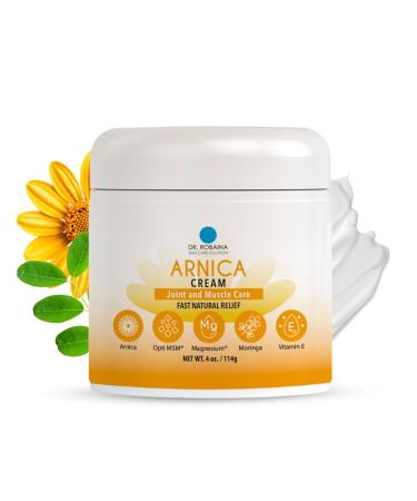 Dr. Robaina Arnica Bruise Cream 4 oz Concentrated Arnica & Vitamin K Moisturizer for Skin That Looks More Even After Bumps & Cosmetic Touch-Ups Fast-Absorbing Non-Greasy Made in USA 1 Unit