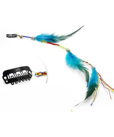 Bohemia Tassels Feather Hair Clip Colorful Feather Hair Barrettes Hair Decorations BohoPendant Hair Pin Women Headpiece Hair Braid Women Fashion Accessories Festival Hair Accessory Random color mixing - Buy Online on GoSupps.com