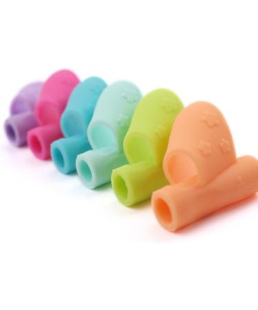 6 Pack Grips Holder Silicone Soft Ergonomic Writing Claw Aid Kids Students Handwriting Training Tools - Buy Online on GoSupps.com
