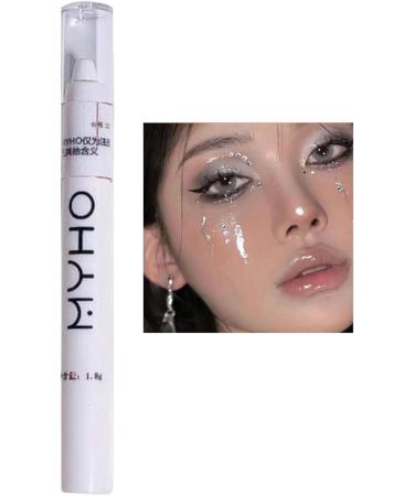 Cream Eyeshadow Stick Waterproof Eye Highlighter Brightener Stick Cosmetics Eye Brightener Shade Eyeshadow Sticks for Eyes Eye Highlighter Brightener Stick Lying Silkworm for Women Tmay 01# Matte White - Buy Online on GoSupps.com