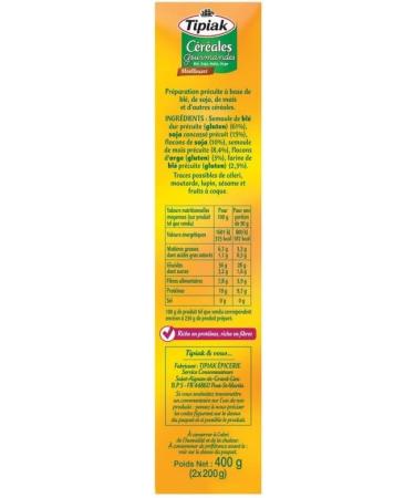 TIPIAK - Gourmet Cereals 400G - Pack of 4 - Special Offer - Buy Online on GoSupps.com
