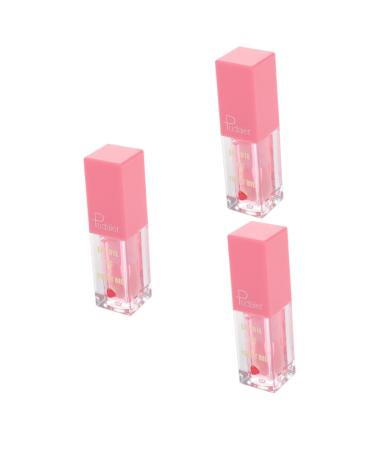 balacoo 3pcs Fruity Lip Gloss Hydrating Lip Oil Lip Oils Lipstick for Women Korean Lip Gloss Plumping Lip Gloss Lip Balm Tinted Plumping Lip Oil Lip Oil Tinted Lasting Butter Miss Plastic