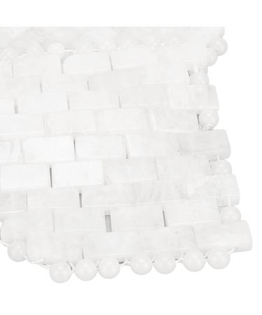 Jade Eye Mask - White Stone Sleep Mask for Puffy Eyes & Anti-Aging Care | International Shipping Available - Buy Online on GoSupps.com