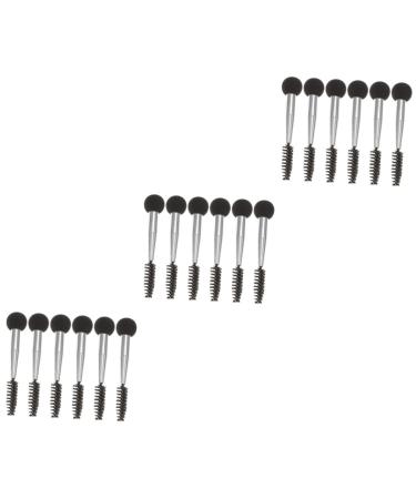 Ipetboom 18 Pcs Double Ended Eyebrow Brush Sponge Beauty Supplies for Women Eye Shadow Brush Make up Miss 7.6x1.4cmx3pcs As Shownx3pcs