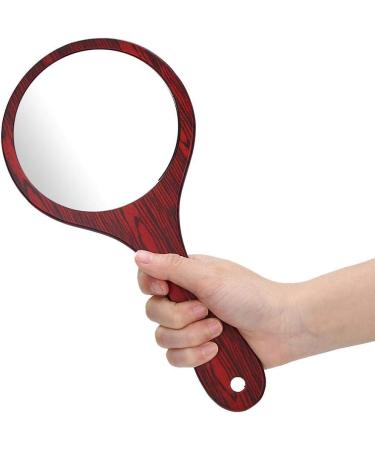 Vintage Handheld Mirror with Wood Handle - Green | Makeup & Hairdressing Vanity Mirror for Salon & Barbers - Buy Online on GoSupps.com