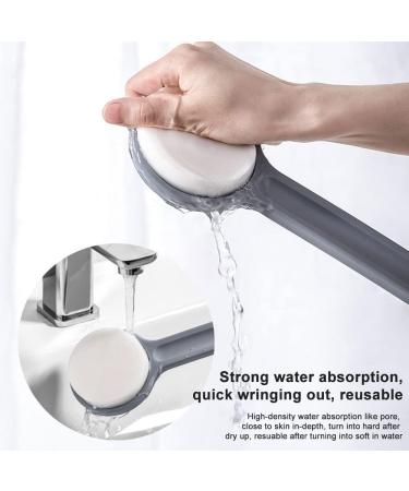 Hydrotherapy Loofah Body Scrubber for Men and Women - Long Handle Bath Sponge for Exfoliating Wet or Dry Skin - Buy Online on GoSupps.com