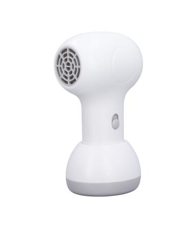 Mini Baby Hair Dryer 7.4V Low Heat Gentle Hair Dryer for Kids Safe Skin Cordless Compact Travel Hair Dryer Protect Hearing Prevent Rashes Rechargeable Battery (White and Grey)