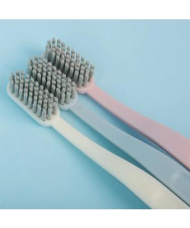 Pack of 3 Matt Texture Adult Toothbrushes - Nylon Bristles & Large Brush Head Hard Bristles - Ideal for Effective Oral Care - Buy Online on GoSupps.com