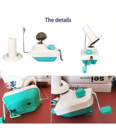 Hand Operated Yarn Ball Winder - Tabletop Clamp - Green Blue - Buy Online on GoSupps.com
