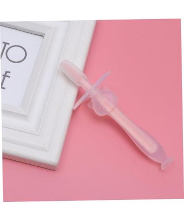 Hapinary 4-Piece Toddler Toothbrush Set - Infant & Baby Training Brushes with Lids - Pink Newborn Toothbrushes for Gentle Oral Care - Buy Online on GoSupps.com