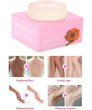 Crystal Whitening Bar Soap Deodorant Bar Soap for Man & Woman Moisturizing Natural Organic Ingredients - Buy Online on GoSupps.com