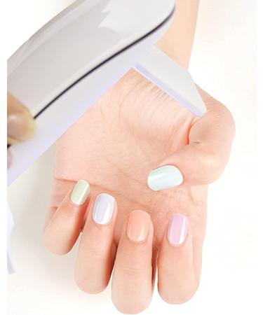 Kalolary 20PCS Rainbow Nail Gel Polish Strips - Self-Adhesive Nail Wraps for Cured Gel, UV/LED Lamp Required - Buy Online on GoSupps.com