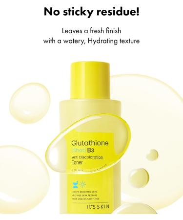 It'S SKIN Glutathione Shot B3 Toner 4.05 Fl Oz 99% Pure Glutathione Deep Hydration & Skin Texture Care Fast-Absorbing for Daily Toner Korean Skincare - Buy Online on GoSupps.com