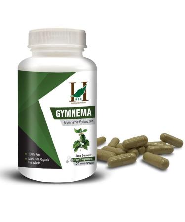 H&C Gurmar Capsules (Gymnema Sylvestre) - 900mg per Serving 120 Vegan Capsules | for Healthy Blood Sugar Levels | Metabolic Wellness 120 count (Pack of 1)