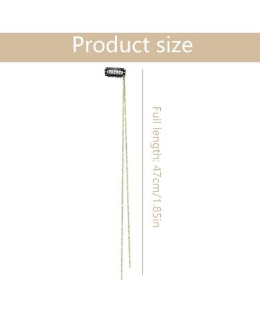 4 Pieces Rhinestone Hair Chains for Women Tassel Hair Clips Chains Gold Crystal Tassel Hair Clip Chain Glitter Strands Hair for Daily Use of Girls (A Gold) - Buy Online on GoSupps.com