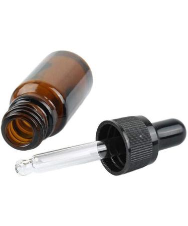 12 PCS Empty Refillable 5ML Amber Glass Droppers Essential Oil Bottles Aromatherapy Cosmetics Elite Fluid Container Jar Pot Holder with Glass Eye Dropper and Black Caps (5ml) - Buy Online on GoSupps.com