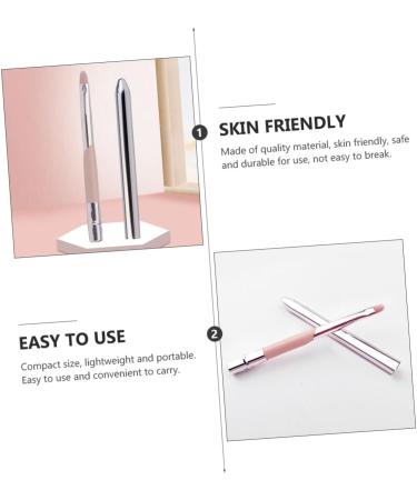 Angoily Lip Brush with Lid Lip Foundation Brush Makeup Lipstick Eyeshadow Applicator Eyeshadow Lip Applicator Lip Gloss Brush Cosmetic Travel Injection Handle Lipstick Brush 10.4x1cm Pink - Buy Online on GoSupps.com