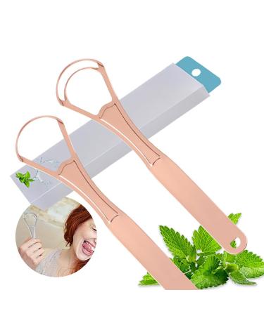 Stainless Steel Tongue Scraper for Adults - U Shape Oral Brush - 2 Pack Double & Single Layer - Buy Online on GoSupps.com