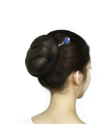 Buy Chinese Rhinestone Hair Stick & Hairpin - Blue Chignon Pin for Elegant Updos | International Shipping - Buy Online on GoSupps.com