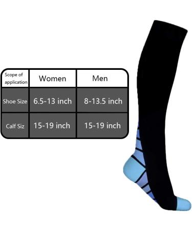 Uberming 2 Couple Compression Stockings | Sport Compression Socks for Men & Women | Support Socks for Flight Pregnancy Nursing & Running - L/XL - Buy Online on GoSupps.com