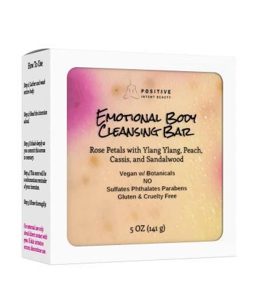 Positive Intent Beauty Emotional Vegan Soap Bar with Exfoliating Rose Petals - Nourishing and Softening, Graduation Gift Idea - Cruelty-Free, 5oz - Buy Online on GoSupps.com