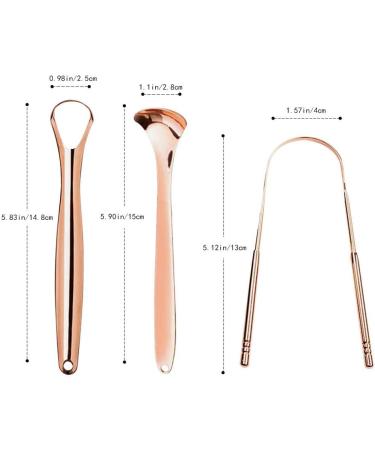Premium Metal Tongue Scraper for Adults - 3 Pack Tongue Cleaner for Fresh Breath & Oral Hygiene - Buy Online on GoSupps.com