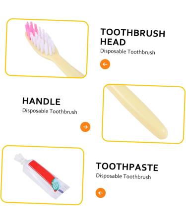 Solustre 100th Disposable Travel Toothbrush - Extra Soft Bristle Manual Toothbrush Kit for Bathroom & On-the-Go - Buy Online on GoSupps.com