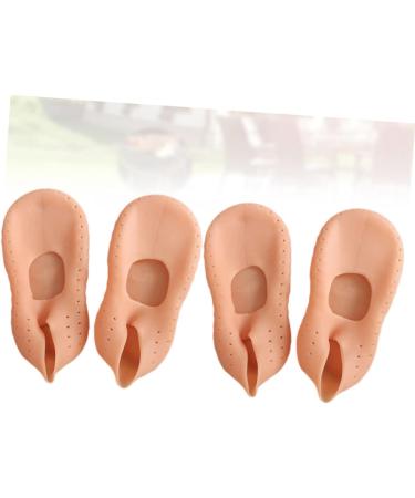 Healeved 4 Pairs Room Socks Silicone Socks Elastic Boat Socks Breathable Socks Lotion Socks Plantar Inserts Socks for Foot Care Protector Shoe Inserts Sebs Socks Beach Socks Heel - Buy Online on GoSupps.com