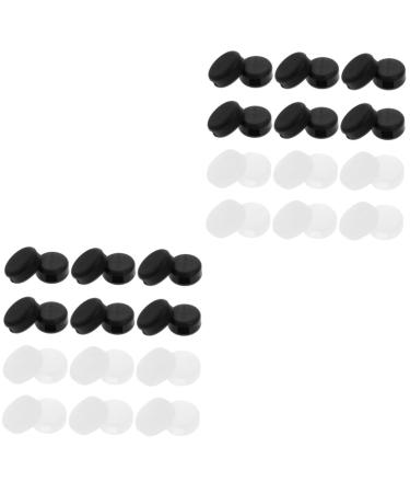 Lalafina 24 pairs of glasses accessories glasses hanging tips for glasses frames sunglasses ear bracts glass holder sunglasses ear holder clear glasses pebble gel glasses laying cozy different colors x 2 pieces 1.4x0.6cmx2pcs