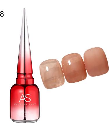 YOXIER Nail Jelly Polish Bright Translucent Jelly Polish Varnish UV Gel 15ml Delicate 8 - Buy Online on GoSupps.com