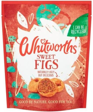 Whitworths | Figs (175gX5) | Partially Rehydrated Figs | Naturally ugly but delicious | Suitable for vegans