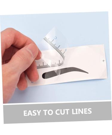 MAGICLULU 50pcs Women Stamp Template Rulers Sticker Ruler for Stencil Stencils Diy Eyebrow Tool Brow Shaping 18.00X3.80X0.10CM Blue - Buy Online on GoSupps.com