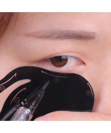 WOO LANDO Cat Eyeliner Template for Precise Eyeliner Set of 2 Cat Shapes for Eyeliner Smokey Eyes and Cat Eyes Reusable Flexible and Ideal for Beginner Makeup - Buy Online on GoSupps.com