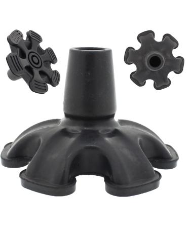 Lifeswonderful - 19mm 3/4" Heavy Duty Large Based Self-Standing Six Tip Rubber Foot for Walking Sticks and Canes - Buy Online on GoSupps.com