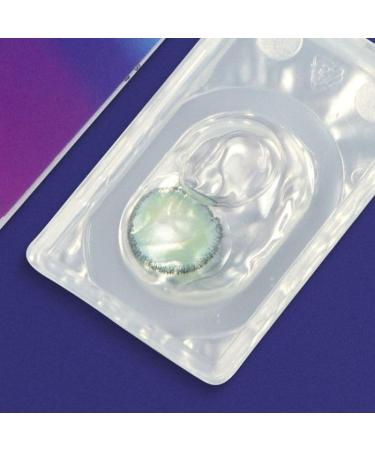 Buy GlamLens Mirel Blue Opaque Contact Lenses - Natural Look Silicone Comfort - Strength -1.00 - 1 Pair with Container - Buy Online on GoSupps.com