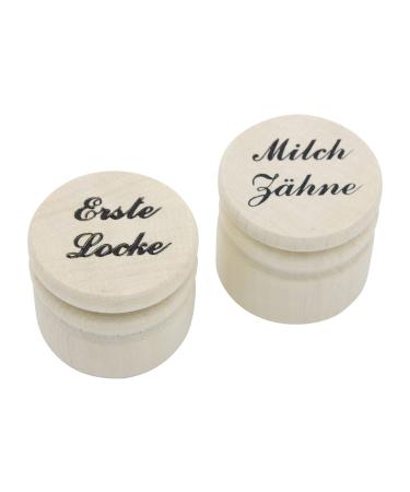 Wooden boxes set first curl and milk teeth (small) 7005-7019 2 pieces (1 pack) - Buy Online on GoSupps.com