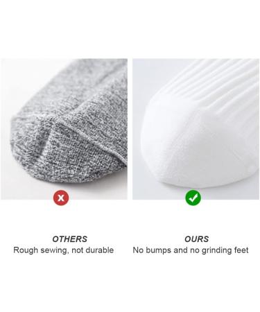 Diabetic Ankle Socks for Men & Women-Wide Non Binding Socks Quarter Length Socks for Women & Men (4PAIRSBLACK) - Buy Online on GoSupps.com
