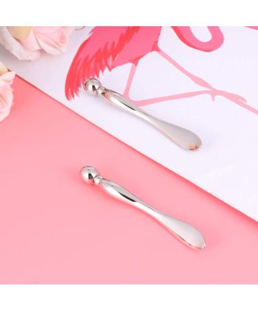 Minkissy Eye Cream Applicator Set - 2-Piece Silver Face & Eye Massage Spatula for Optimal Eye Care - Buy Online on GoSupps.com